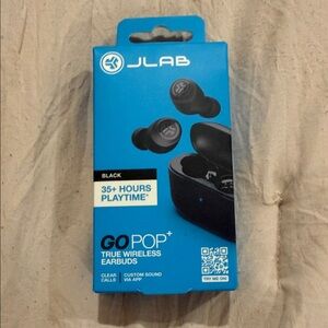 JLab GO POP+ True Wireless Earbuds — Black